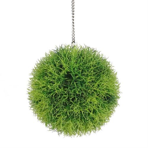 Viseči okrasni kroglico iz zelene trave