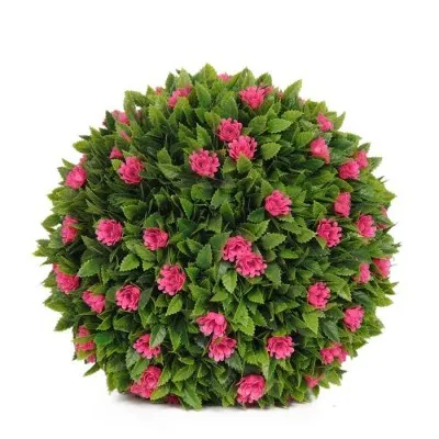 Naravna viseča stenska umetna zelena topiarna travnata kroglica