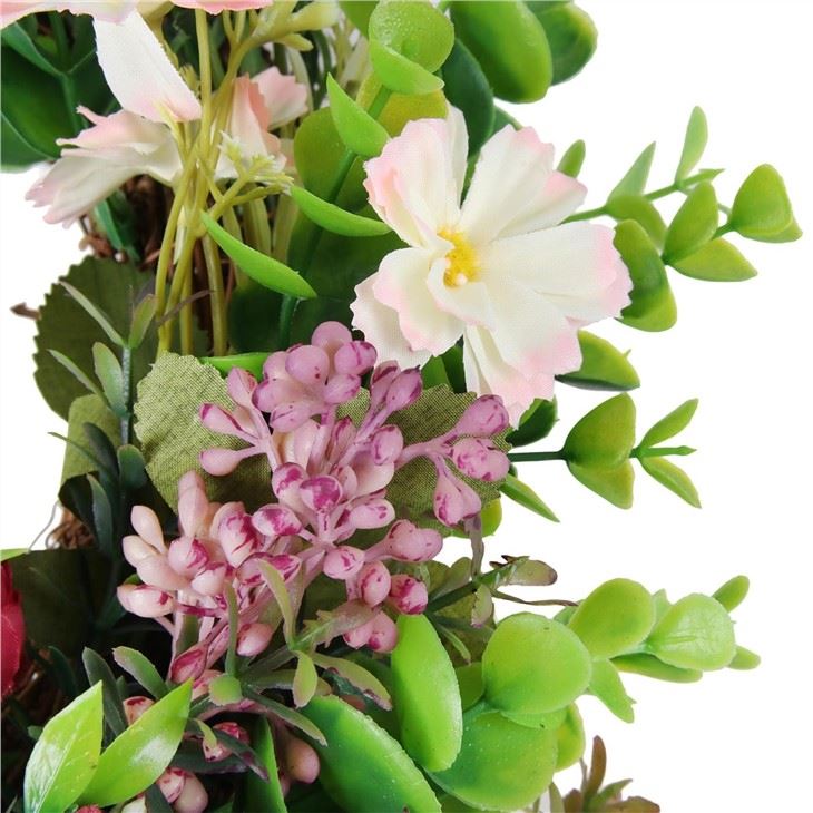 Artificial Flower Wreath Door Spring Front